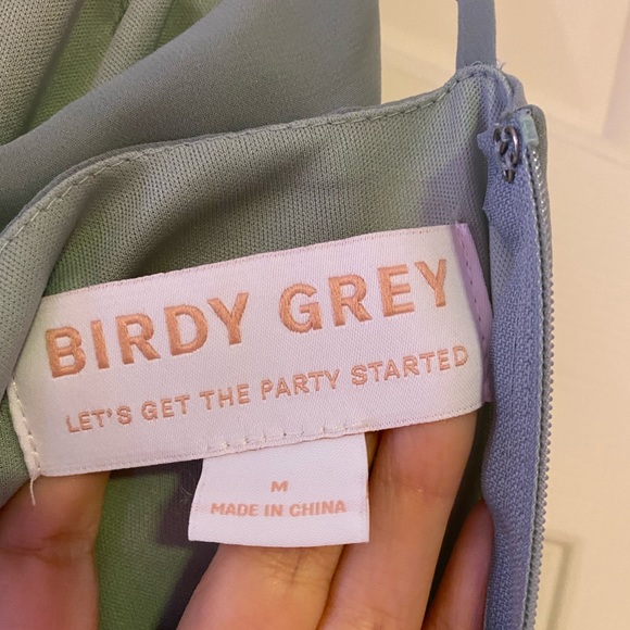 Birdy Grey Theresa Chiffon Bridesmaid Dress - Sage (hemmed; has pockets) - Picture 6 of 16